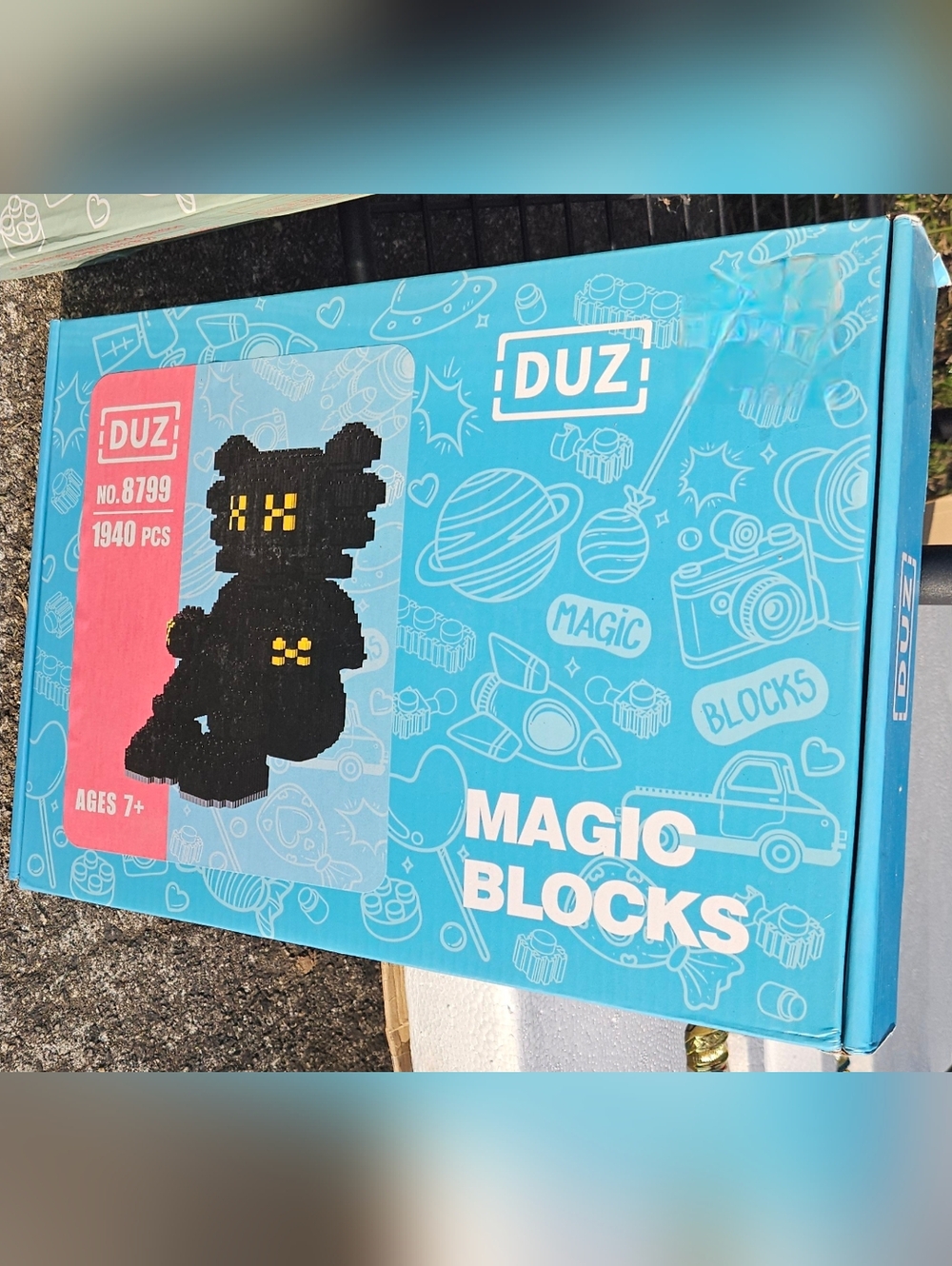 DUZ Magic Blocks Black Pixel Cat Building Set